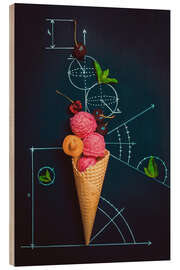 Hout print Homework in the summer - Dina Belenko