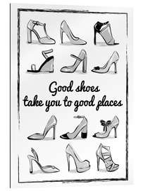 Gallery print Heels quote