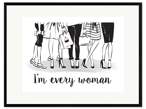 Framed art print Every woman