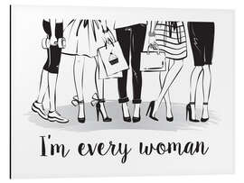 Magnettafel Jede Frau (englisch)