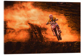Akrylbilde  Motocross in the mud - Salkov Igor