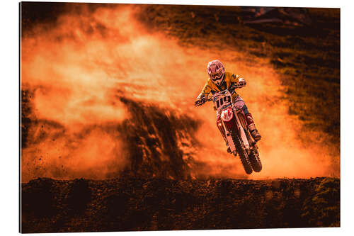 Gallery Print Motocross im Schlamm