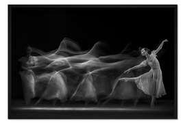 Gerahmter Kunstdruck Wellen der Balerina