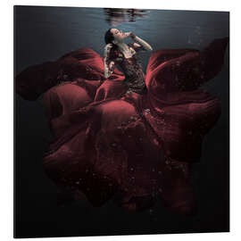 Magnettafel Die Dame in Rot