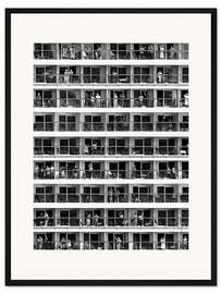 Gerahmter Kunstdruck Massentourismus