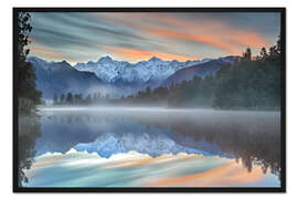 Gerahmter Kunstdruck Lake Matheson
