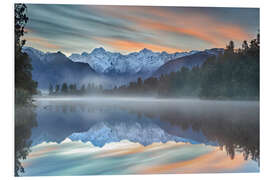 Foam board print Lake Matheson