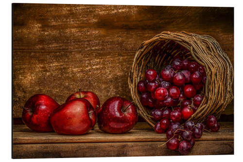 Aluminium print Still life in red