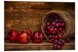 Foam board print Still life in red