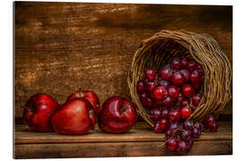 Tableau en plexi-alu Nature morte en rouge