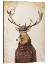 Magnettafel Hirsch mit Pfeife