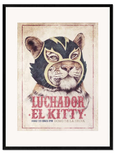 Kehystetty taidepainatus El Kitty