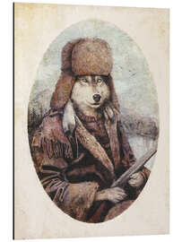 Magnettafel Wolf - Gejagter Jäger