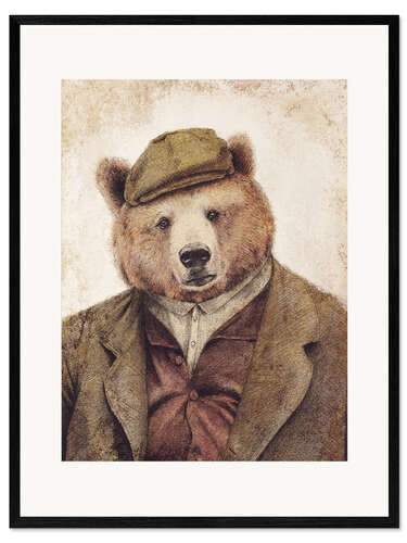 Kehystetty taidepainatus Uncle Bear