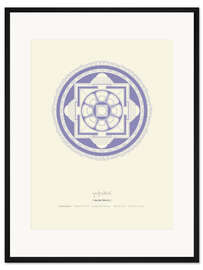 Gerahmter Kunstdruck Kalachakra Mandala