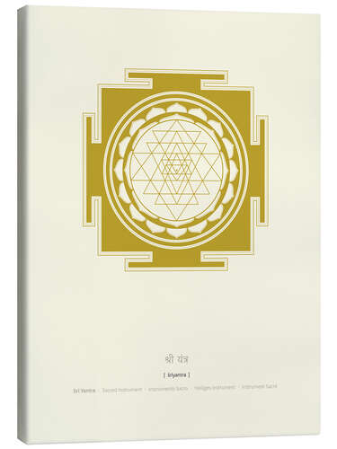 Canvas print Sri Yantra Mandala