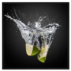 Gerahmter Kunstdruck Frische Limetten!