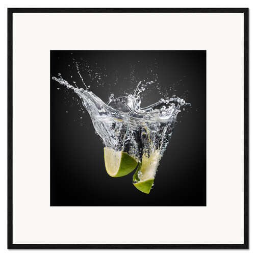 Gerahmter Kunstdruck Frische Limetten!