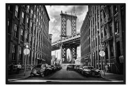 Gerahmter Kunstdruck Straße in Brooklyn
