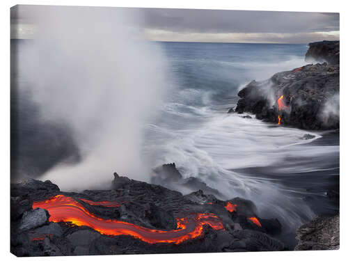 Canvas print Hawaiian volcano