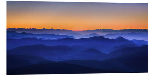 Akrylglastavla Misty mountains