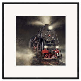 Plakat artystyczny premium w ramie Beyond the express