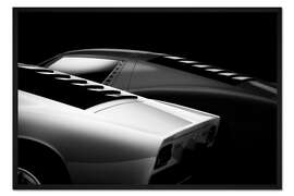 Gerahmter Kunstdruck Zwei Sportwagen