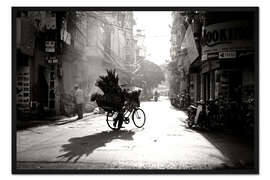 Gerahmter Kunstdruck Am frühen Morgen in Vietnam