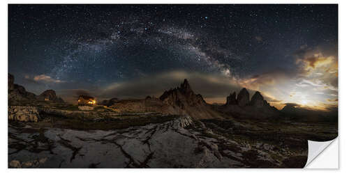 Wall sticker Stars over the Dolomites