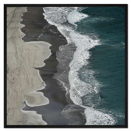 Gerahmter Kunstdruck Fließende Wellen