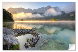 Wandsticker Herbstmorgen am Eibsee