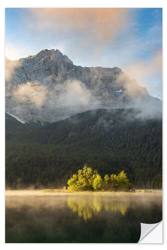 Sisustustarra In the morning at the Eibsee