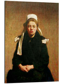 Magnettafel Ein Bretonisches Mädchen