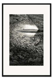 Gerahmter Kunstdruck 20.000 Meilen unter dem Meer, U-Boot