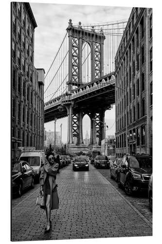 Print på aluminium Brooklyn with Manhattan Bridge