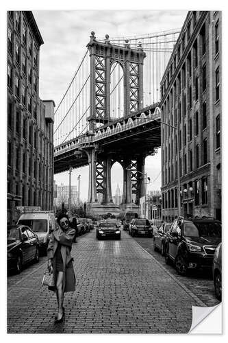 Naklejka na ścianę Brooklyn with Manhattan Bridge