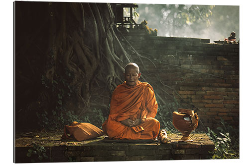 Galleritryck Monk in prayer