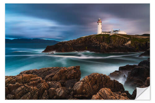 Självhäftande poster Fanad Head in the last light