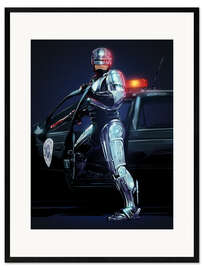 Plakat artystyczny premium w ramie Robocop
