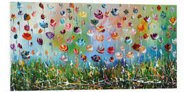 Foam board print Colourful Flowers III