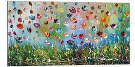 Tableau en plexi-alu Colourful Flowers III