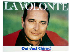 Foam board print The candidate Jacques Chirac