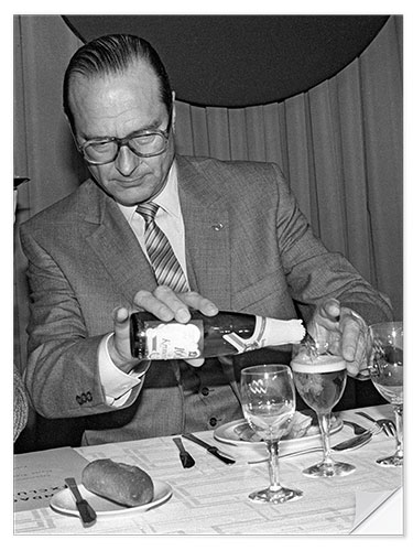 Wall sticker Jacques Chirac at a lunch