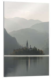 Galleriprint Island in the lake Bled in Slovenia