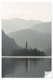 Wall sticker Island in the lake Bled in Slovenia