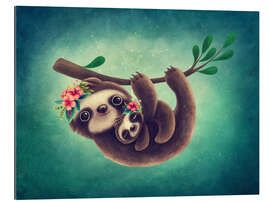 Gallery print Cute Sloth with Baby