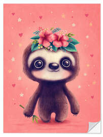 Wall sticker Cute Sloth I