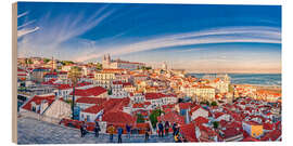 Trebilde Alfama in Lisbon with São Vicente de Fora monastery