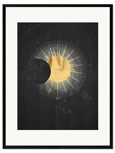 Gerahmter Kunstdruck Sonnenfinsternis