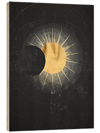 Wood print Solar Eclipse